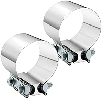 Vista 12 de 2.75" 2 3/4 Pulgadas Abrazadera de Escape Junta de Extremo Manga de Abrazadera de Banda Manguito Acoplador de Acero Inoxidable de 2 3/4 Pulgadas