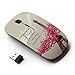 KawaiiMouse [ Optical 2.4G Wireless Mouse ] Love Paris Spring Hearts Floral Eifel Tower