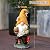 VChymm Solar Garden Gnomes Outdoor Statues-11.8‘’Outdoor Garden Decor-LED Outdoor Decor Light-Unique Housewarming Gifts Yard Art Sculptures for Patio Lawn Ornaments