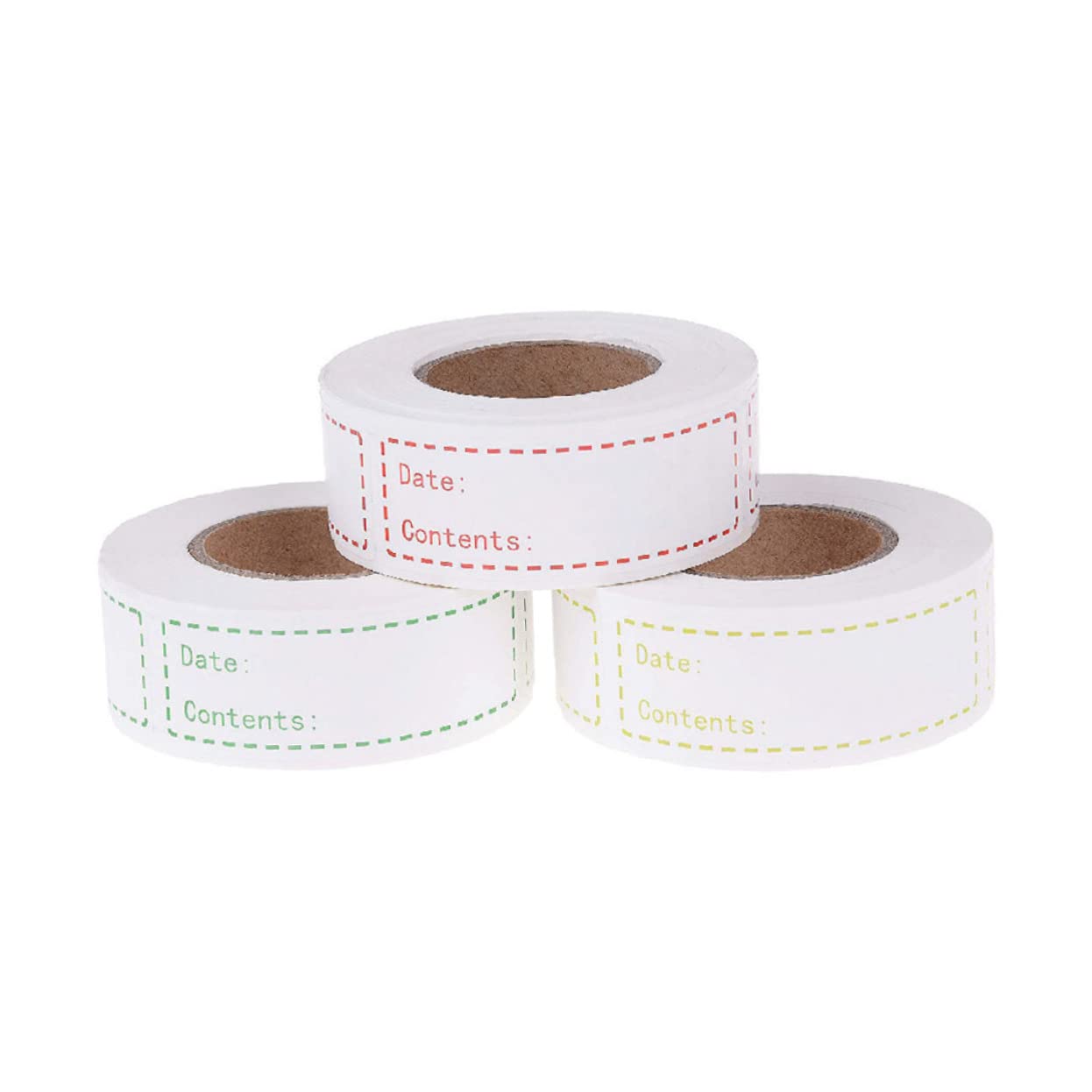 STOBOK 3 Di Carta Naturale Inglese Adesivi Data Record Etichette Indice Per Cucina Cibo Casa Ufficio Forniture Artigianali
