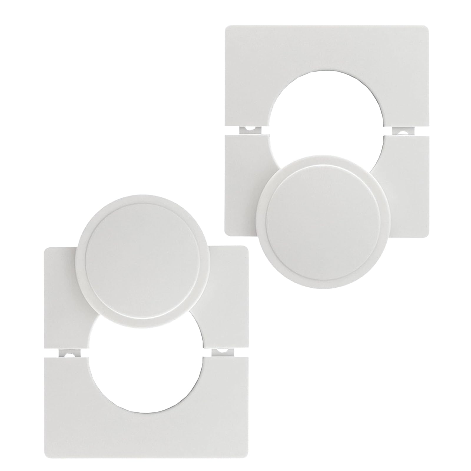 NVOQILIN 100x100mm Air Conditioning Pipe Hole Concealer Panel Weather Resistant Decorative Panel for Home Improvement Conditioning Pipe Wall Hole Cover
