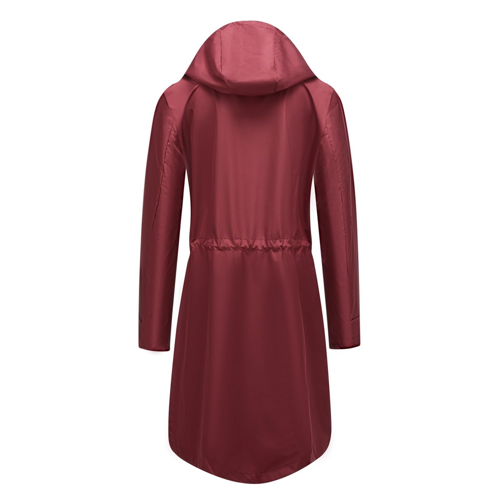Genérico Chubasquero Mujer Impermeable,Chaqueta Anorak De Agua con Rayas Corte Holgado Informal Manga Larga Abrigo para OtoñO