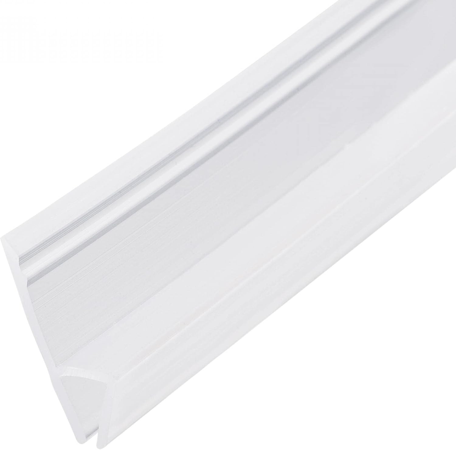 Amazon uxcell フレームレスガラスシャワードアスイープ ドア底面シールストリップ hタイプ 20mmドリップレール 8mm