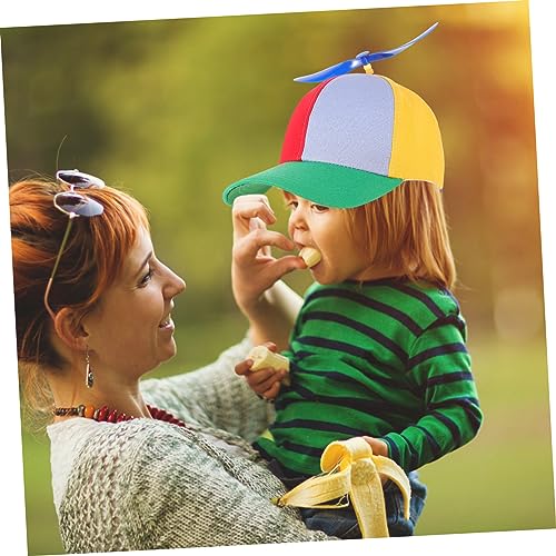 Hat Boys and Girls Fashion Peaked Cap Detachable Propeller Sunscreen Cap for Boys Girls Multi3