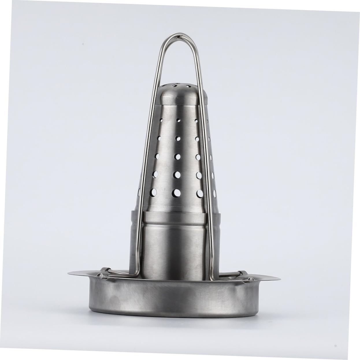 Sosoport Supporto per Arrosto di Pollo in Acciaio Inossidabile, Design Compatto e Portatile, per Barbecue All'aperto, Accessorio Resistente e Durevole