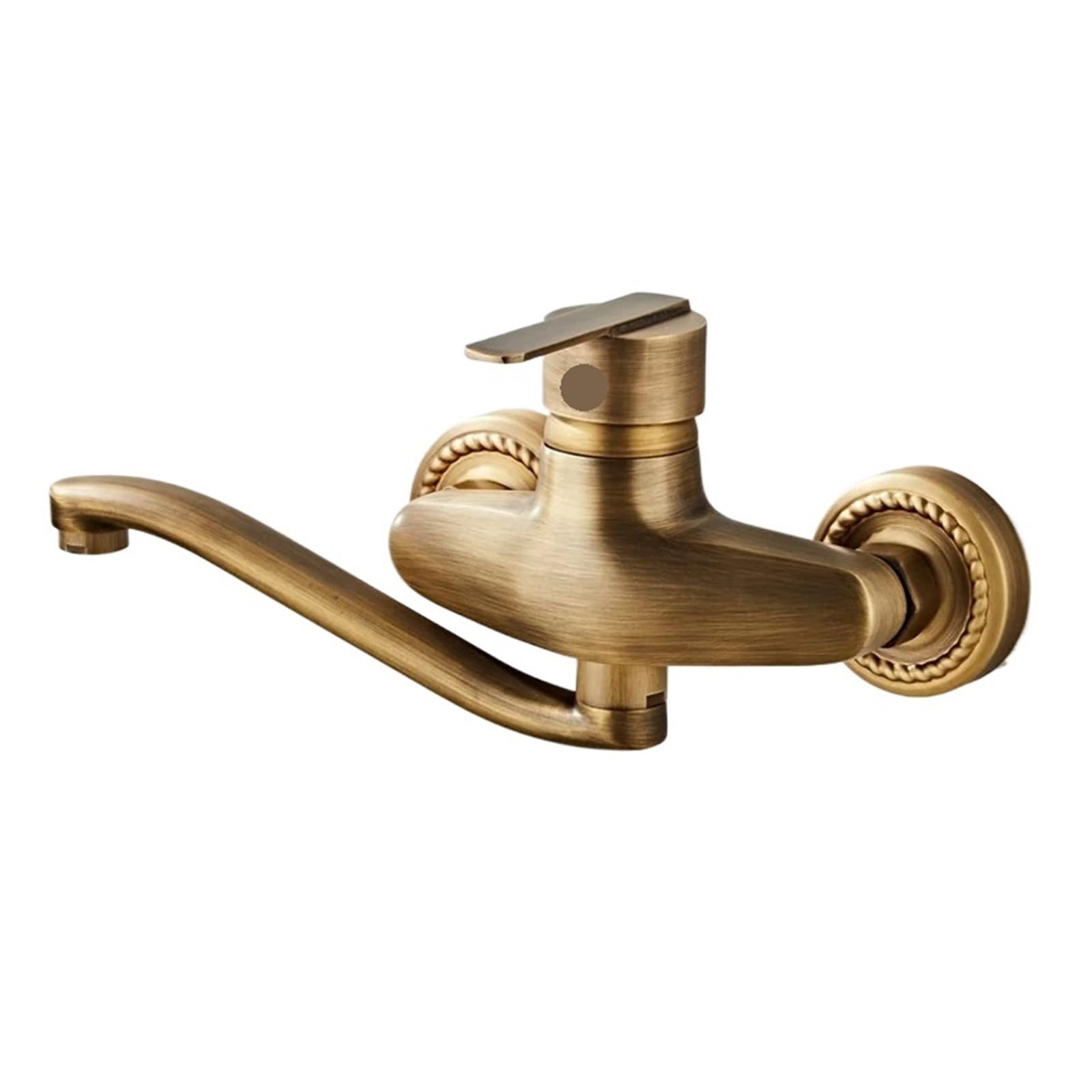 Grifo de cocina vintage en cobre antiguo para renovar cocinas rústicas con encanto