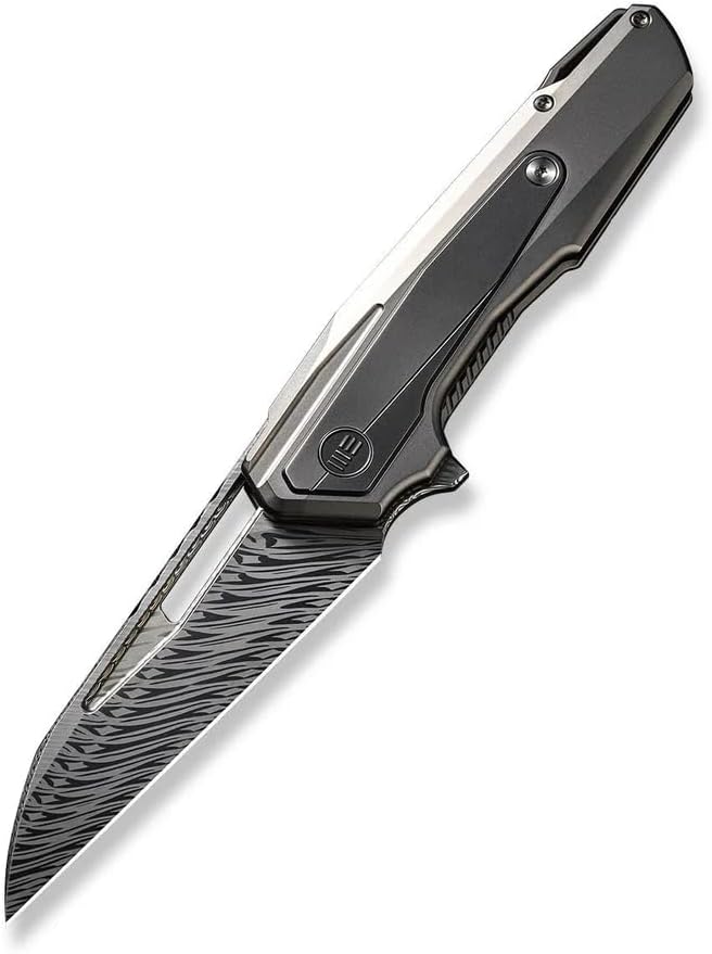 WE Maciej Torbé WE23012B-DS1 Polished Bead Blasted Titanium Handle with Polished Gray Titanium Inlay