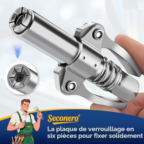 Seconero 272 Pièces Graisseur à Visser, Graisseur Métriques M6 M8 M10 – vue 4