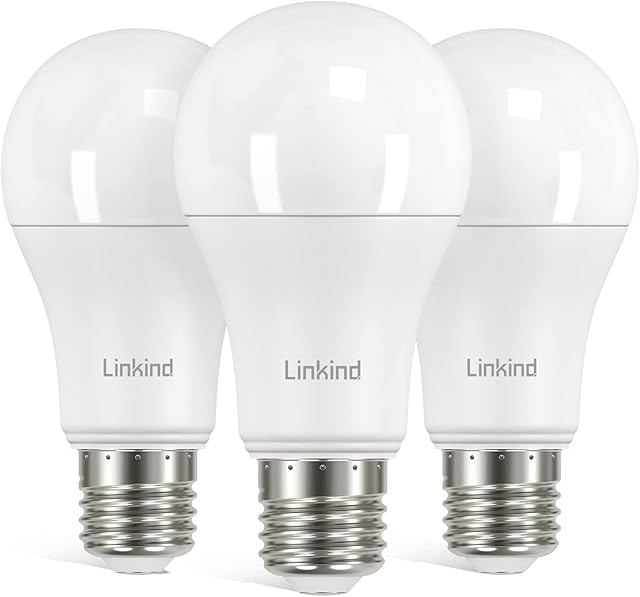 Linkind E27 LED Bulb Dimmable Edison Screw Light, 13W to Replace 100W Bulb, Warm White(2700K) 1521LM A60 Light Bulb, ERP, CE Certified, Frosted, Pack of 3