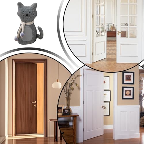 Butée de porte en forme de chat bloqueur de pièce coupe-vent sol