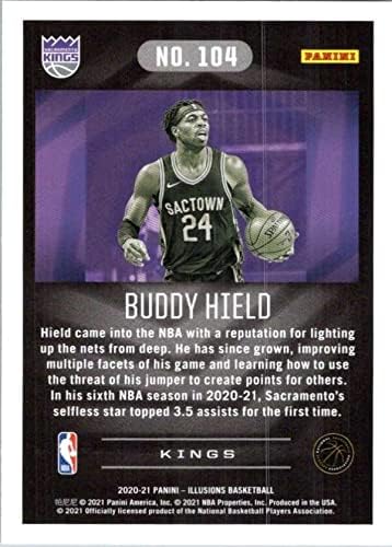 Miniatura 2 de 2020-21 Panini Illusions #104 Buddy Hield Sacramento Kings Basketball