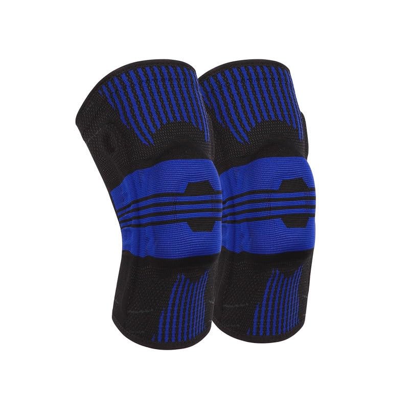 Thickened Silicone Spring Strip Support Knee Pads for Fitness Sports with Pressure Protection