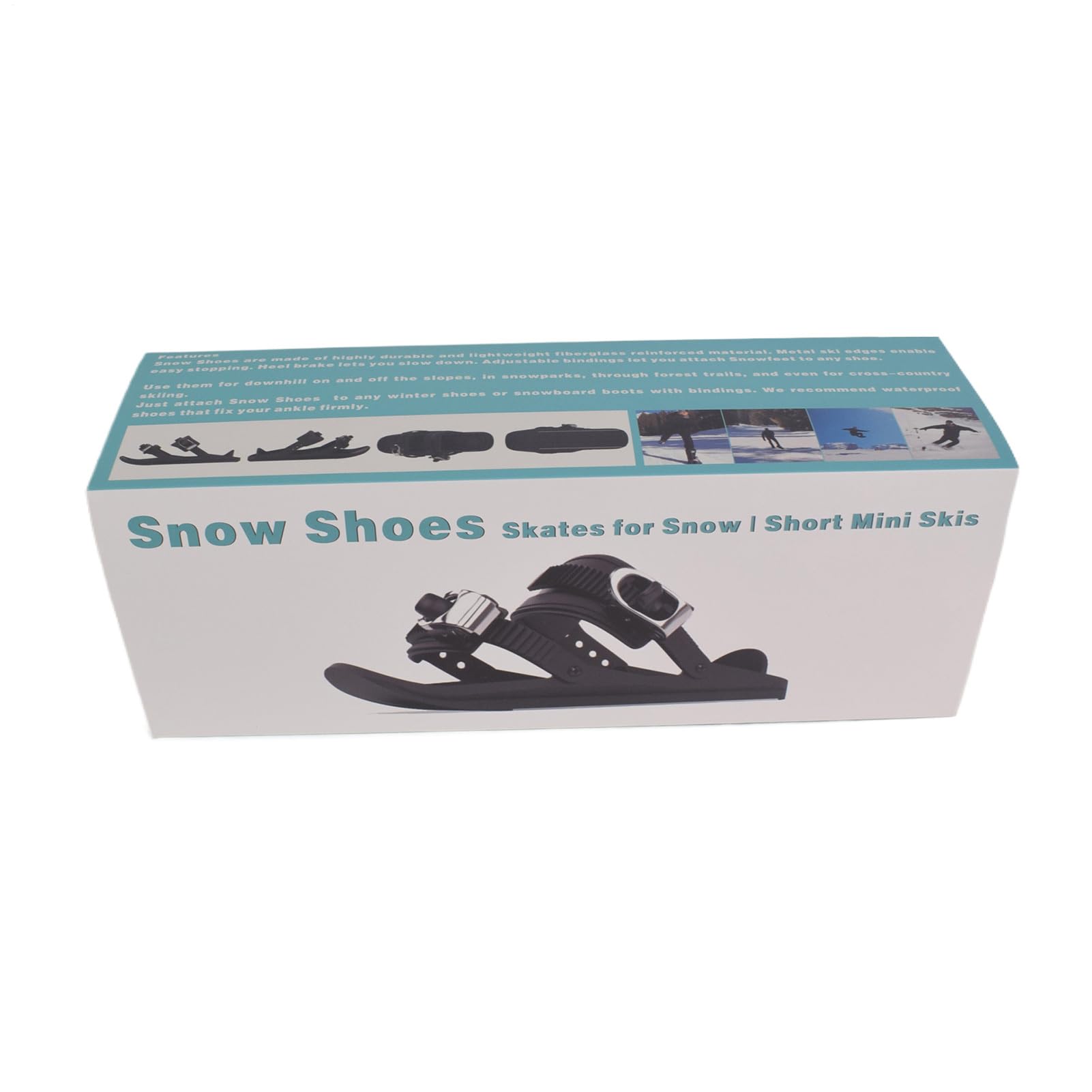 Skiskates Für Erwachsene, Winter Kurz Schlittschuh Ski Schuhe Für Outdoor, Atmungsaktive Snowblades Stoßfest Ausrüstung Für Anfänger Erwachsene Frauen Männer Sportler Kälte Wetter Reisen