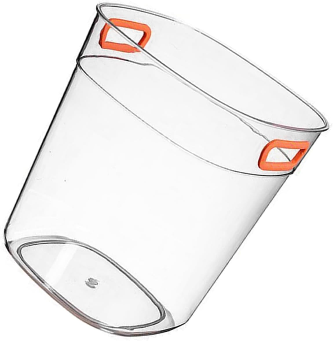 Wine Ice Cube Bucket with Silicone Handle, Handheld Ice Cube Container for Beer and Bar Use, Medium Size Reusable Cooler for Outdoor Picnic and Party Drinks