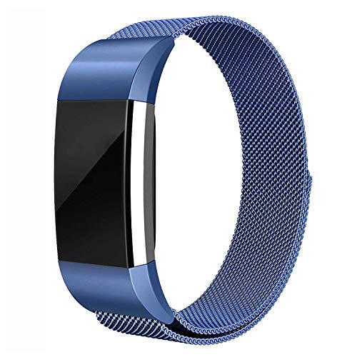 Erencook Replacement Bands Compatible with Fitbit Charge 2, Stainless Steel Metal Lock Replacement