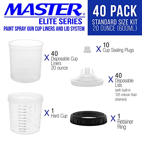 Master Paint System MPS Disposable Paint Spray Gun Cup