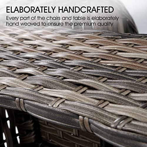 image for AUSWAY Garden Lounge Set 3 Pcs Outdoor Furniture Setting Backyard Pati