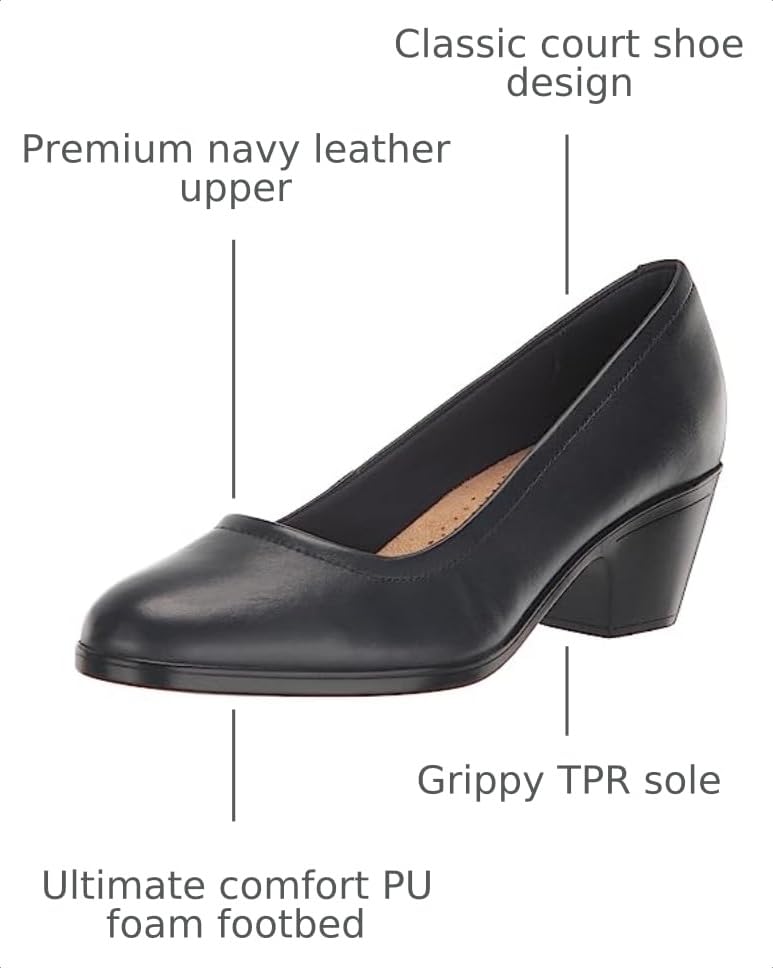 Image of Clarks Women's Emily 2 Ruby Pumps | Office Shoes