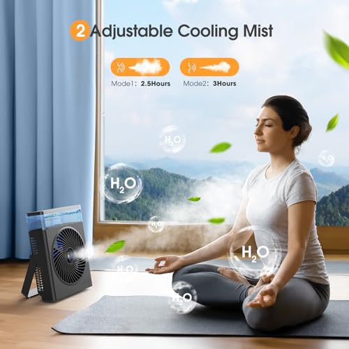 Drchop 9-Inch Misting Fan Portable thumb #2