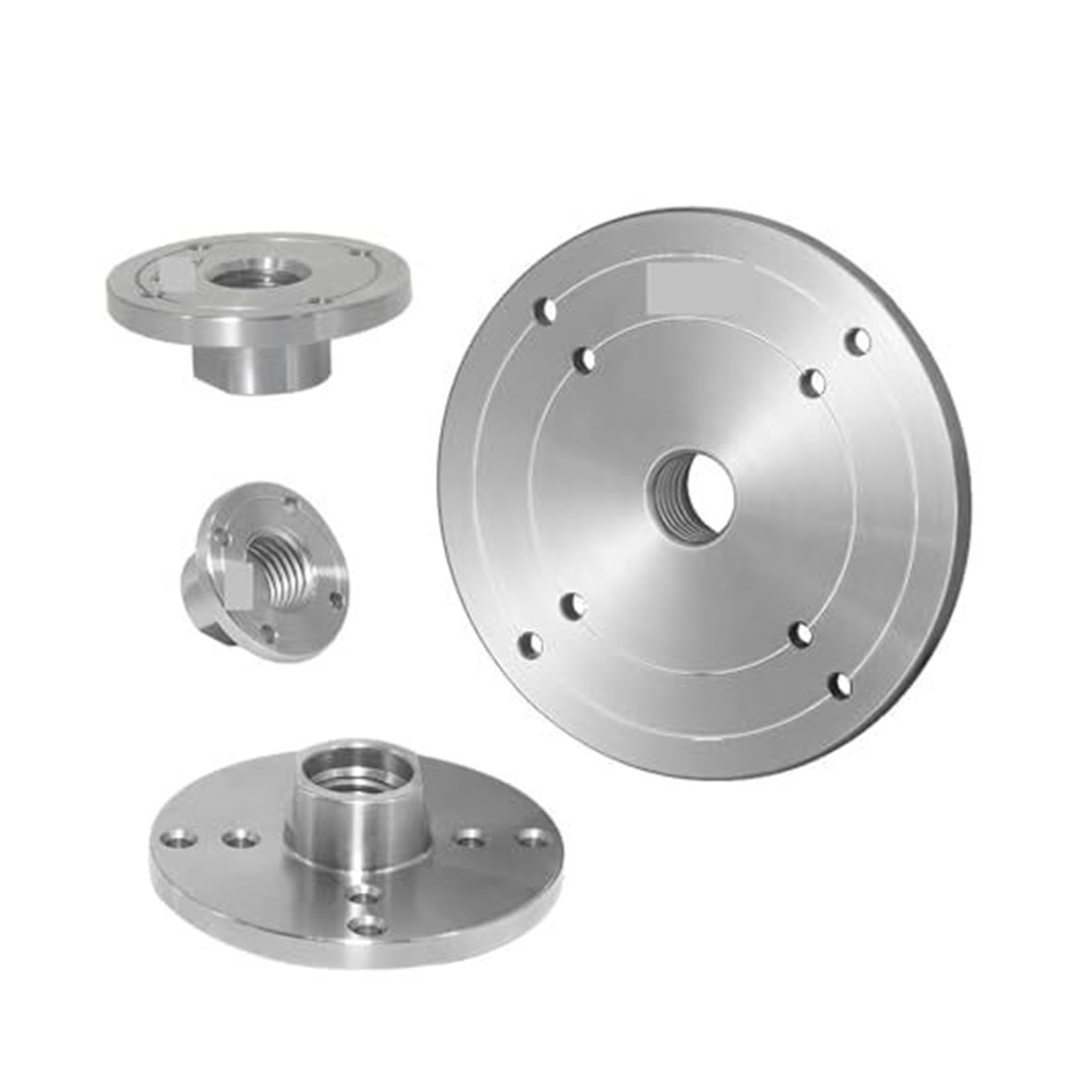 Wood Lathe Face Plate, M33, M18, 1 Inch Threaded Chuck, 2" 6" Flange for General Lathes(150mm- M33x3.5)