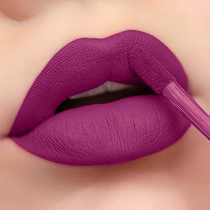 Image of Beautiful Color Matte Liquid Lipstick, Long Lasting & Waterproof 5ml (PINK SHADE1)