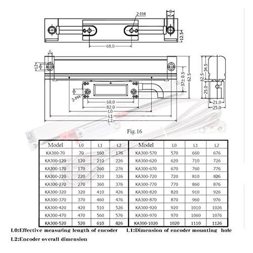Calibrador digital para máquina de fresado KA300 miniatura 5
