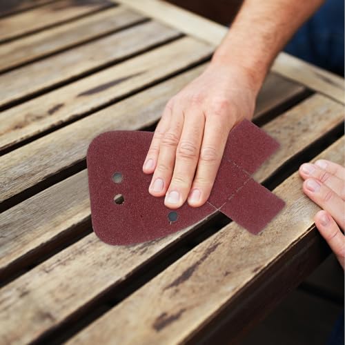 Hojas de lija triangulares de aluminio Toddmomy para restauración 7