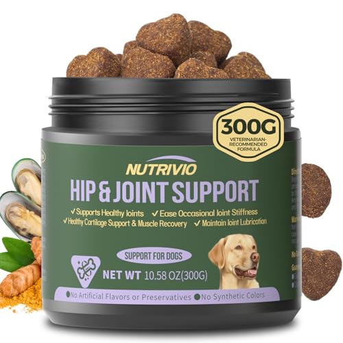 Hip and Joint Supplement for Dogs Chews with Glucosamine Chondroi...