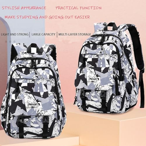 ORILOOSEN Mochila escolar para adolescentes, mochila escolar, mochila de lazer para ensino fundament