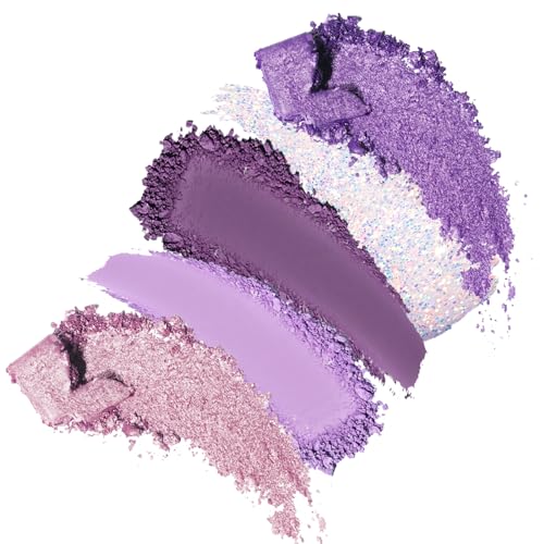 Boobeen Purple Smoky Eyeshadow Palette, 9 Colors Eye Shadow Powder for Women, Matte Glitter Eyeshadow Makeup with Long Lasting Color - Image 3