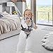 IULONEE Baby Walker, Handheld Kids Toddler Walking Harness Helper Assistant Protective Belt Child Activity Walker Adjustable Standing Up Walking Learning Helper for Toddler 7-24 Month (N-Grey)