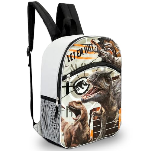 Jurassic World Backpack for Boys - Bundle with 16" T-Rex School Backpack, Water Bottle, Stickers, More | Jurassic World Backpack Boys, Girls, Kids2