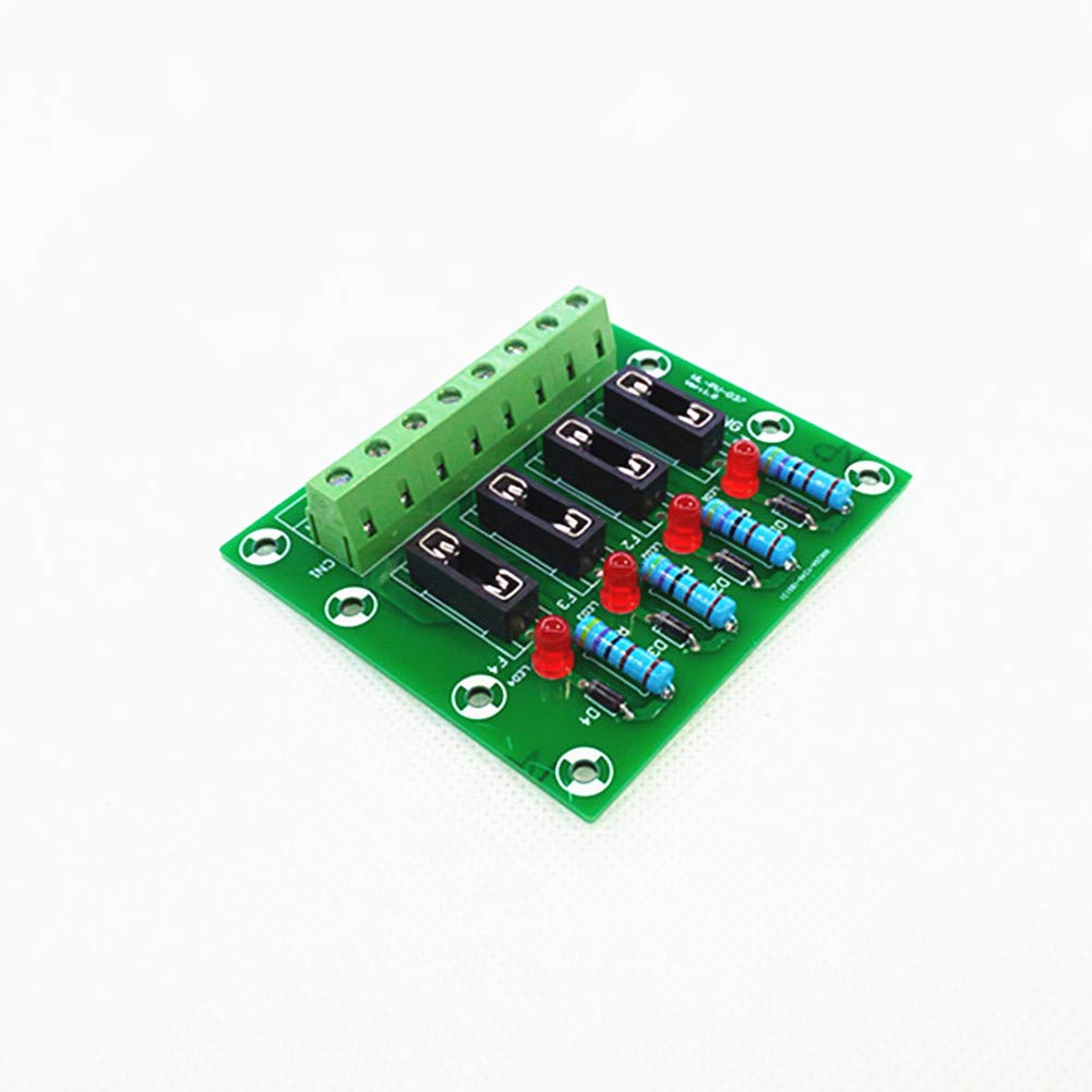Fuse Module,4 Channel Fuse Panel Mount Power Distribution Module Board