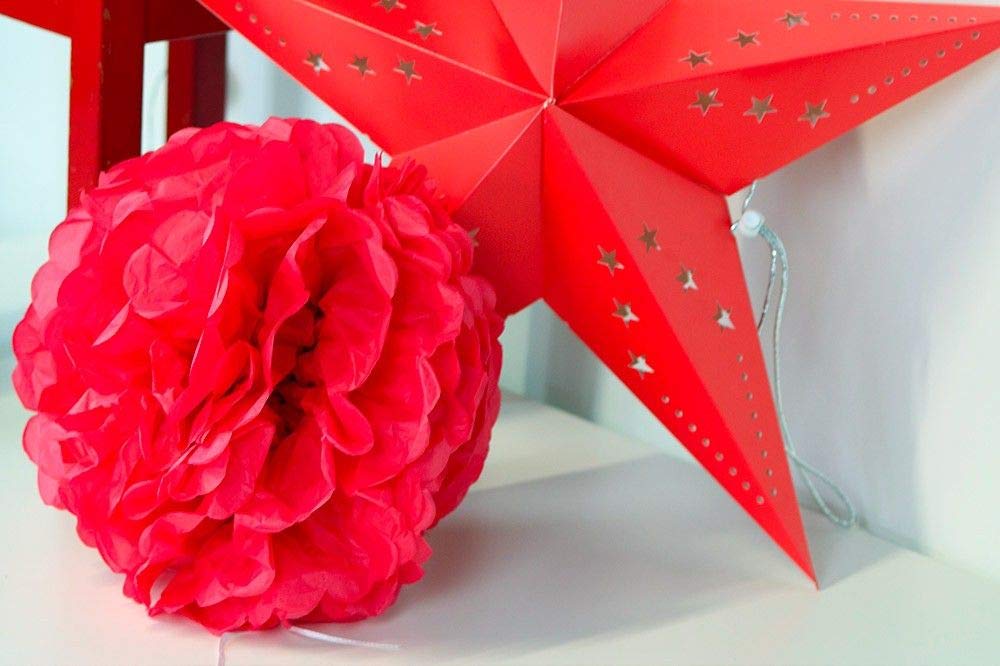 Skylantern Original 1547 - Pon pon di carta, 50 cm, 2 pezzi, colore lilla