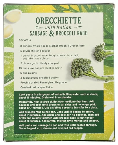 Image of Whole Foods Market, Organic Orecchiette Rigate, 16 Ounce