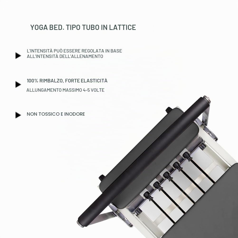 Accessorio Pilates Reformer per Esercizi, Tubo in Lattice, Elasticità Estrema, Adatto per Lettino da Allenamento Yoga in Acciaio Inossidabile Pilates
