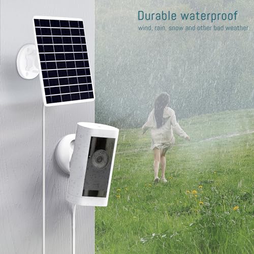 8W Solar Panel Built-in with SANYO 13200mAh Battery for Security Camera Outdoor, 3in1 Plug Charger Panel for Trail Hunting Camera, Support Emergency Power for Camping Hiking Lights, Phones, Tablet PC