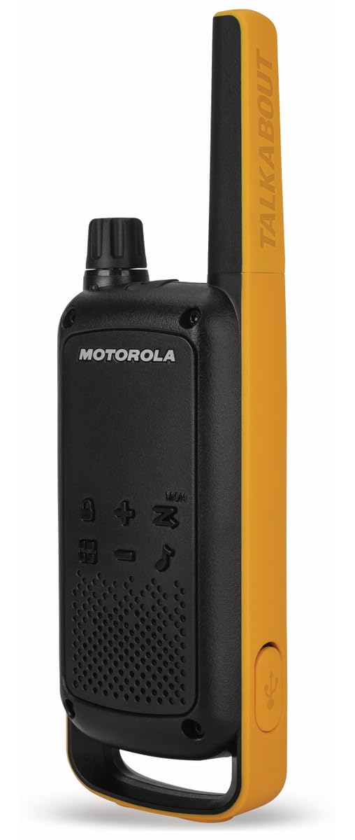 Motorola T82 Extreme Krótkofalówka, Czarny/Pomarańczowy, 2 Sztuki