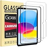 LKOOZO [2 Stück Schutzfolie für iPad (A16) 11.Generation 11 Zoll 2025 / iPad 10.Generation 10.9 Zoll 2022 Panzer Schutz Glas mit Rahmen-Installationshilfe, HD Displayschutzfolie, Kratzfest
