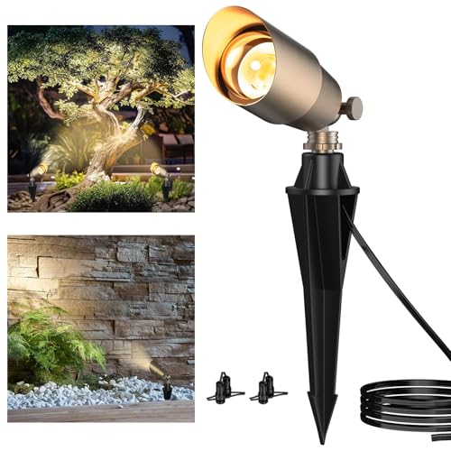 ZONEGRACE Solid Brass Outdoor Uplights & Accent Light