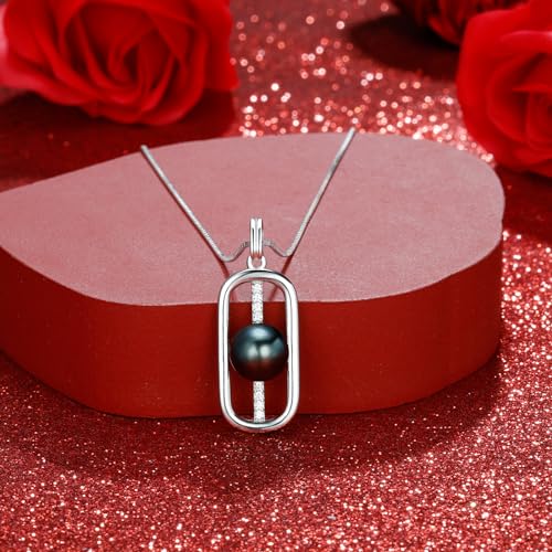 Gifts for Women Wife-Tahitian-Black-Pearl-Necklace-Gift for Wife Wedding Birthday Anniversary Jewelry-Mothers Day Gifts for Mom-Her Valentines Day Christmas Day Gifts - Image 3