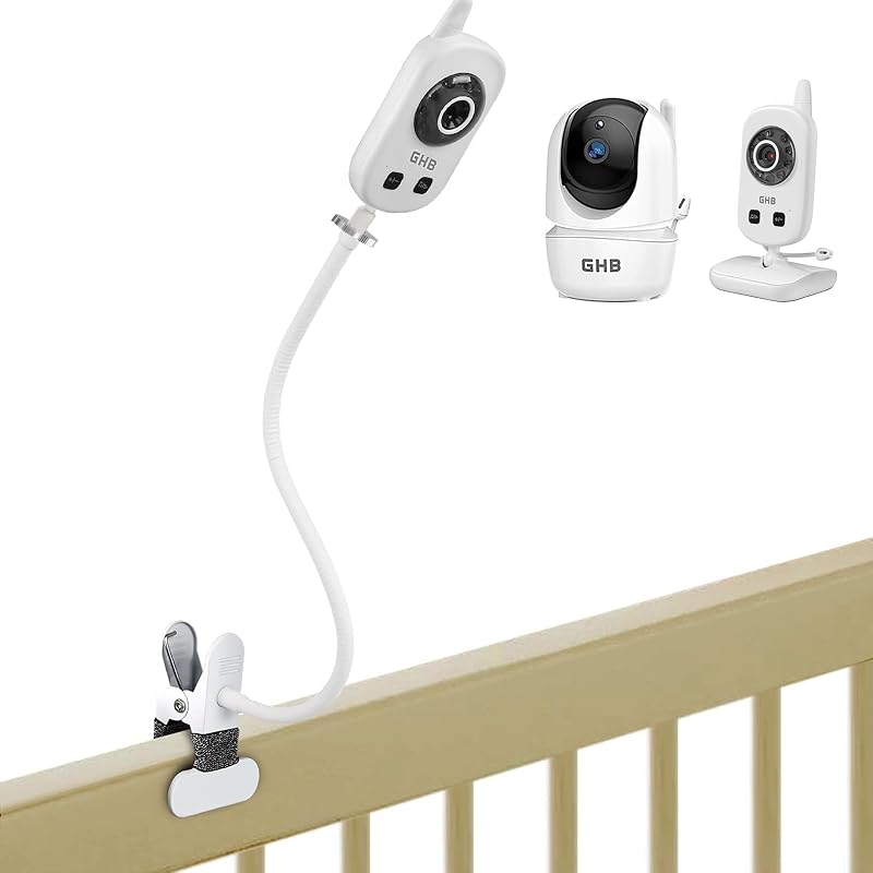 Lyeiaa Babafigyelő Tartó - Rugalmas Kamera Állvány GHB, ANMEATE SM24, Goodbabyuu24, Babysense V24US Modellekhez - Vezeték Nélküli Éjjellátó