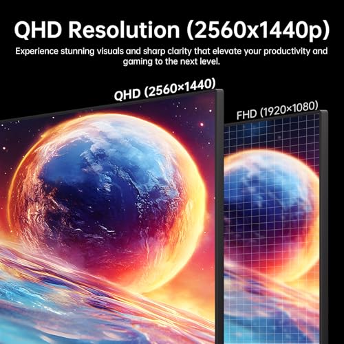 undefined KTC 32 Inch 2K Computer Monitor, IPS 1440p Monitor with Ultra-Thin Bezels, HDR10, Freesync/G-sync, HDMI/DP Ports, Tilt Adjustable, Eyecare, Ideal for Business, Office, and Casual Gaming の商品画像 1
