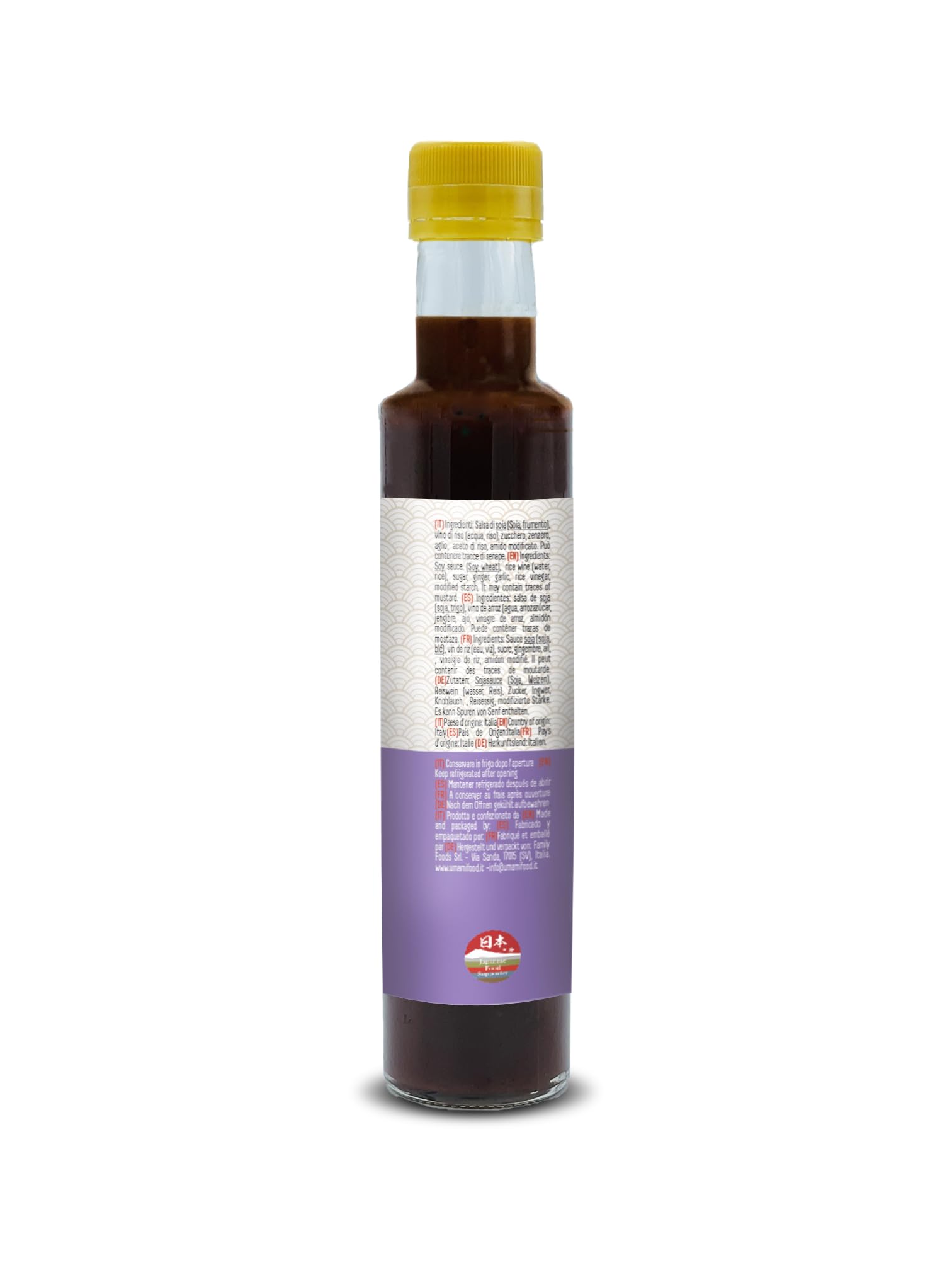 Umami Salsa Teriyaki 250ml - Glaseado Japonés Denso para Pollo, Salmón y Carne - Sin Conservantes ni Colorantes - Sabor Auténtico - Made in Italy