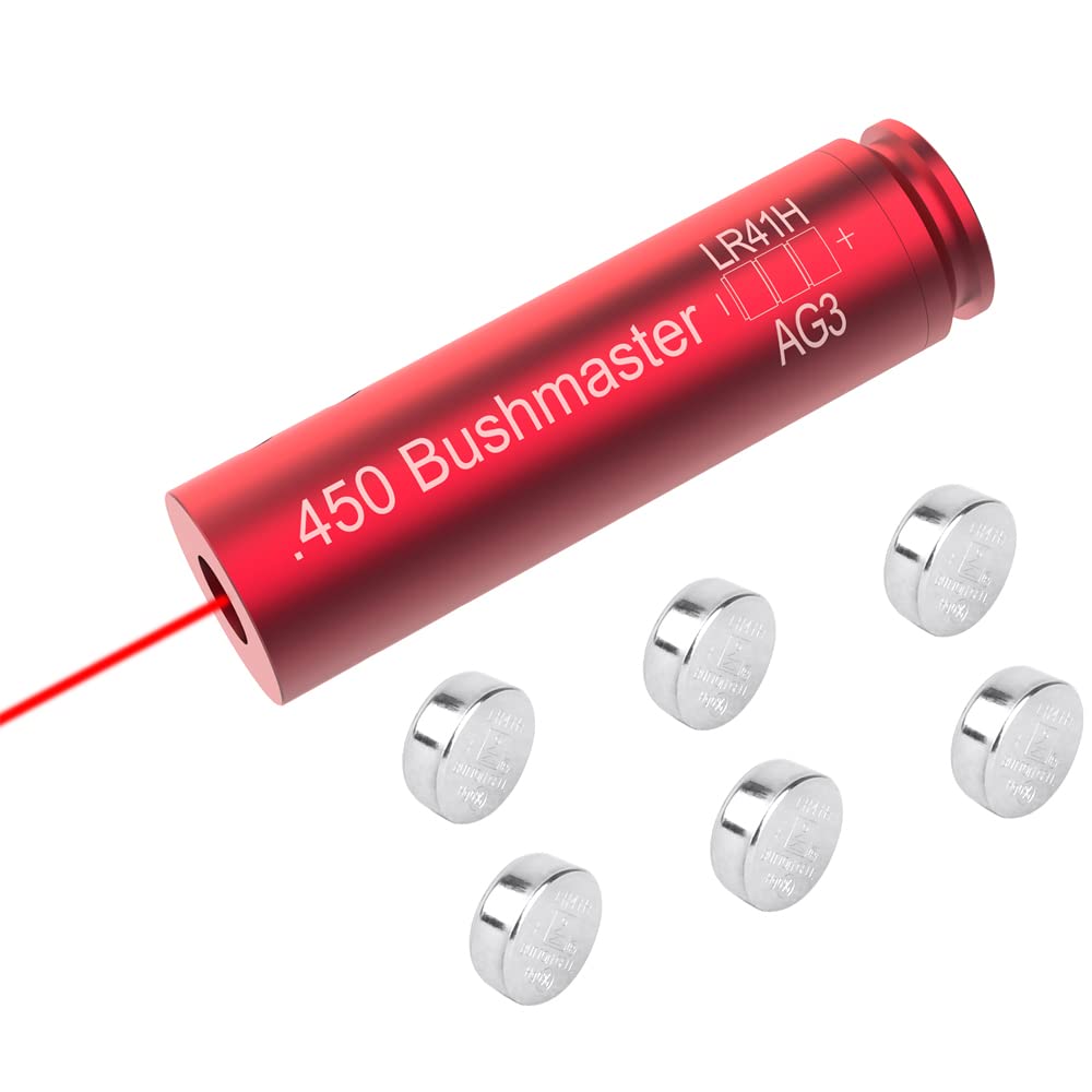 FSI Bore Sight 243 308/223 5.56mm/6.5 Creedmoor/7.62x39/30-30/30-06 Red Laser Boresighter Batteries