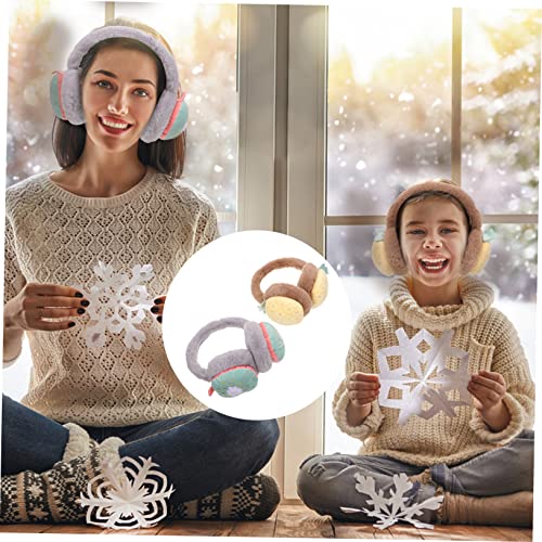2pcs Adorable Plush Ear Warmers for Boy Girl and Adults Creative Winter Earmuffs for Cold Weather Activities Comfortable Stylish Design Pineapple4