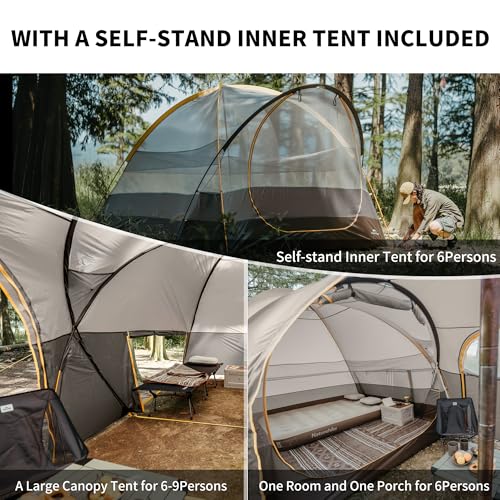 image for Naturehike KOTA 4/6/8 Person Camping Tent, Double Layer Waterproof 4 P