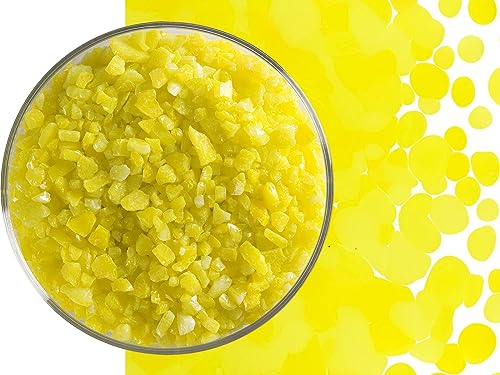 Oceanside Glass Frit - Medium Medium Amber 96 COE - 8.5 oz. Jar (1108)