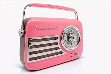 Retro Tasarımlı Bluetooth FM Radyo - HAVANA (PEMBE)
