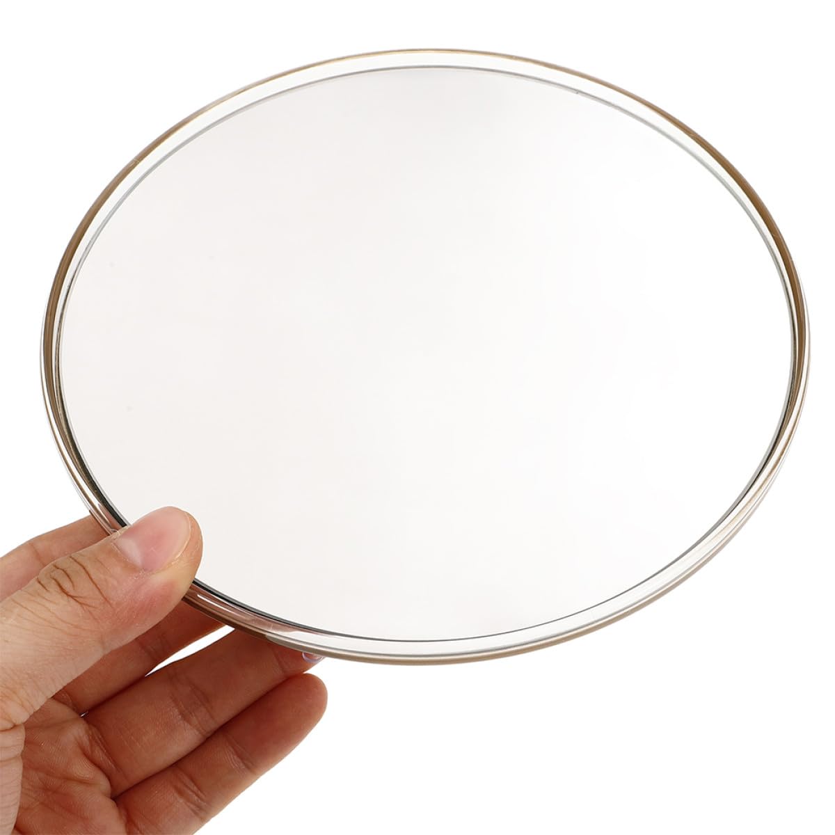 Tofficu Espejo de Aumento Portátil 30x con Ventosa para Montaje sin Taladro, Espejo de Maquillaje Redondo de Plástico y Vidrio para Baño y Viaje